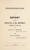 view [Report 1947] / Medical Officer of Health, Wetherby R.D.C.