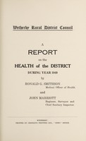 view [Report 1949] / Medical Officer of Health, Wetherby R.D.C.