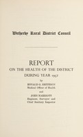 view [Report 1952] / Medical Officer of Health, Wetherby R.D.C.