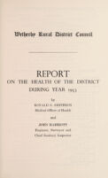 view [Report 1953] / Medical Officer of Health, Wetherby R.D.C.