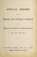 view [Report 1904] / Medical Officer of Health, Weymouth & Melcombe Regis Borough.