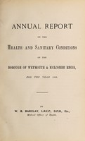 view [Report 1908] / Medical Officer of Health, Weymouth & Melcombe Regis Borough.