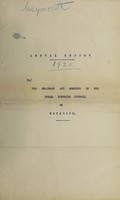 view [Report 1920] / Medical Officer of Health, Weymouth R.D.C.