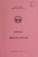 view [Report 1972] / Medical Officer of Health, Whaley Bridge U.D.C.