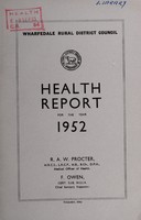 view [Report 1952] / Medical Officer of Health, Wharfedale R.D.C.