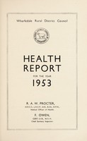 view [Report 1953] / Medical Officer of Health, Wharfedale R.D.C.