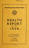 view [Report 1954] / Medical Officer of Health, Wharfedale R.D.C.