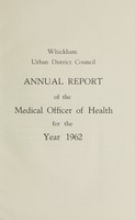 view [Report 1962] / Medical Officer of Health, Whickham U.D.C.