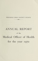 view [Report 1970] / Medical Officer of Health, Whickham U.D.C.