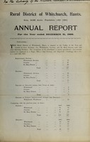 view [Report 1908] / Medical Officer of Health, Whitchurch (Hampshire) R.D.C.