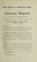 view [Report 1920] / Medical Officer of Health, Whitchurch (Hampshire) R.D.C.