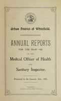 view [Report 1920] / Medical Officer of Health, Whitefield U.D.C.