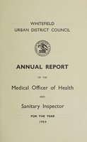 view [Report 1954] / Medical Officer of Health, Whitefield U.D.C.