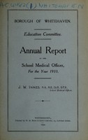 view [Report 1933] / School Medical Officer of Health, Whitehaven Borough.