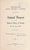 view [Report 1925] / Medical Officer of Health, Whitehaven R.D.C.