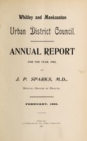 view [Report 1902] / Medical Officer of Health, Whitley & Monkseaton U.D.C.