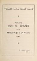 view [Report 1913] / Medical Officer of Health, Whitstable U.D.C.