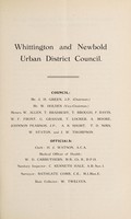 view [Report 1919] / Medical Officer of Health, Whittington & Newbold U.D.C.