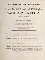 view [Report 1898] / Medical Officer of Health, Whittington U.D.C.