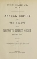 view [Report 1895] / Medical Officer of Health, Whitworth U.D.C.