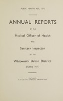 view [Report 1939] / Medical Officer of Health, Whitworth U.D.C.