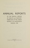 view [Report 1949] / Medical Officer of Health, Whitworth U.D.C.