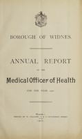 view [Report 1900] / Medical Officer of Health, Widnes Borough.