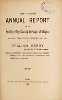 view [Report 1899] / Medical Officer of Health, Wigan County Borough.