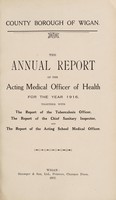 view [Report 1916] / Medical Officer of Health, Wigan County Borough.