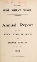 view [Report 1919] / Medical Officer of Health, Wigan R.D.C.