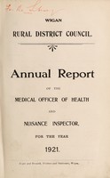 view [Report 1921] / Medical Officer of Health, Wigan R.D.C.