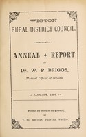 view [Report 1895] / Medical Officer of Health, Wigton R.D.C.