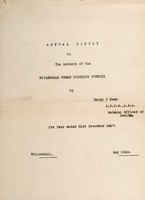 view [Report 1917] / Medical Officer of Health, Willenhall U.D.C.