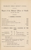 view [Report 1921] / Medical Officer of Health, Wilmslow U.D.C.