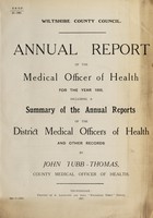 view [Report 1906] / Medical Officer of Health, Wiltshire County Council.