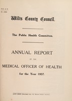 view [Report 1937] / Medical Officer of Health, Wiltshire County Council.