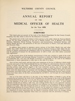view [Report 1951] / Medical Officer of Health, Wiltshire County Council.