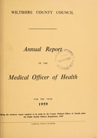 view [Report 1959] / Medical Officer of Health, Wiltshire County Council.