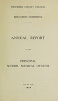 view [Report 1954] / School Medical Officer of Health, Wiltshire County Council.