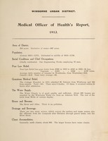 view [Report 1913] / Medical Officer of Health, Wimborne U.D.C.