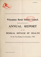 view [Report 1944] / Medical Officer of Health, Wincanton R.D.C.