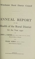 view [Report 1950] / Medical Officer of Health, Winchester R.D.C.
