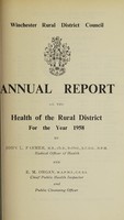 view [Report 1958] / Medical Officer of Health, Winchester R.D.C.
