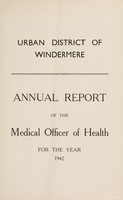 view [Report 1942] / Medical Officer of Health, Windermere U.D.C.