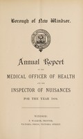 view [Report 1894] / Medical Officer of Health, New Windsor Borough.