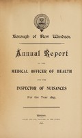 view [Report 1895] / Medical Officer of Health, New Windsor Borough.