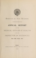 view [Report 1907] / Medical Officer of Health, New Windsor Borough.