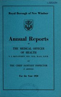 view [Report 1950] / Medical Officer of Health, New Windsor Borough.