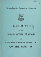 view [Report 1961] / Medical Officer of Health, Winsford U.D.C.