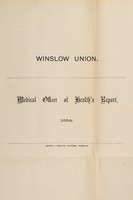 view [Report 1894] / Medical Officer of Health, Winslow (Union) R.D.C.